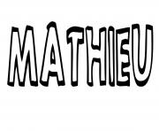 Coloriage Mathieu