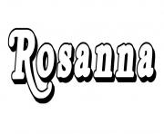 Coloriage Rosanna