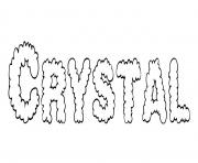 Coloriage Crystal