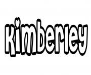 Coloriage Kimberley