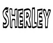 Coloriage Sherley