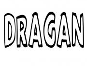 Coloriage Dragan