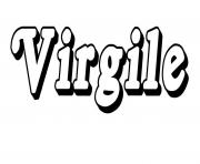 Coloriage Virgile
