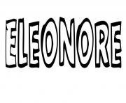 Coloriage Eleonore