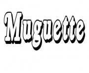 Coloriage Muguette