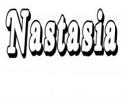 Coloriage Nastasia