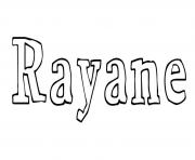 Coloriage Rayane