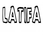 Coloriage Latifa