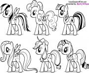 Coloriage my little poney 6