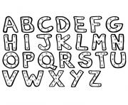 Coloriage alphabet entier