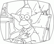 Coloriage The simpsons Krusty