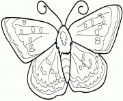 Coloriage dessin animaux papillon