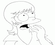 Coloriage Marge a les cheveux courts