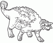 Coloriage dessin dinosaure ankylosaure