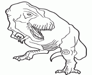 Coloriage dessin dinosaure tyrannosaure rex