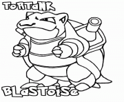 Coloriage pokemon 009 Blastoise