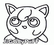 Coloriage pokemon 039 Jigglypuff 2