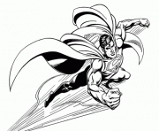 Coloriage dessin de Superman qui vole