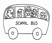Coloriage dessin bus enfant 19