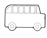 Coloriage dessin bus enfant 34