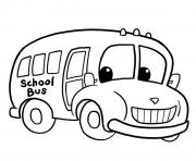 Coloriage dessin bus enfant 5