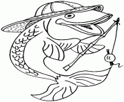Coloriage dessin d un poisson pecheur