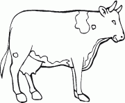 Coloriage dessin d une vache a colorier
