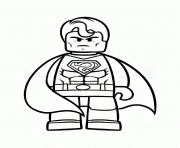 Coloriage superman vs batman lego