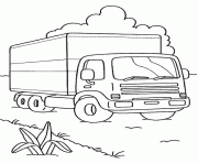 Coloriage camion 2