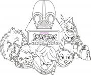 Coloriage angry birds star wars 8