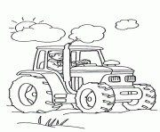 Coloriage tracteur tom grande taille hd