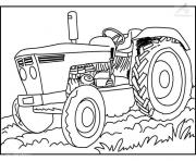 Coloriage tracteur 50