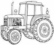 Coloriage tracteur 11