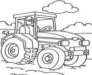 Coloriage tracteur 92