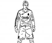 Coloriage cristiano ronaldo real madrid victoire position but