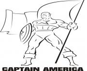 Coloriage colorier captain america 243