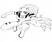 Coloriage ultimate spiderman white tiger 2