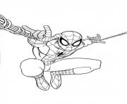 Coloriage ultimate spiderman jump