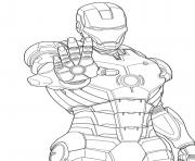 Coloriage iron man 3 marvel mode defense