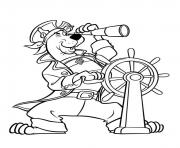Coloriage scooby doo le pirate