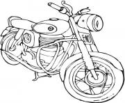 Coloriage motocyclette 14