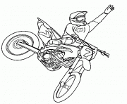 Coloriage motocross 3
