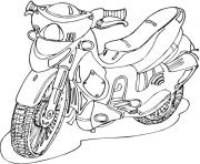 Coloriage motocyclette 43