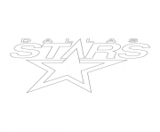 Coloriage dallas stars logo lnh nhl hockey sport