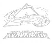 Coloriage colorado avalanche logo lnh nhl hockey sport1