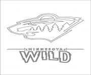 Coloriage minnesota wild logo lnh nhl hockey sport