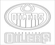 Coloriage edmonton oilers logo lnh nhl hockey sport