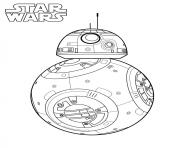Coloriage BB 8 star wars 7