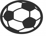 Coloriage soccer football emoji