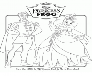 Coloriage disney princesse frog